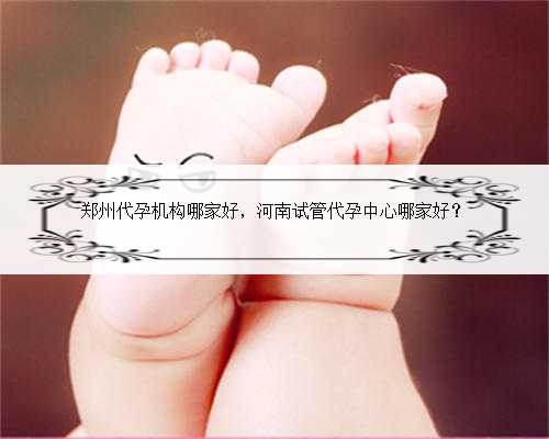 郑州代孕机构哪家好，河南试管代孕中心哪家好？