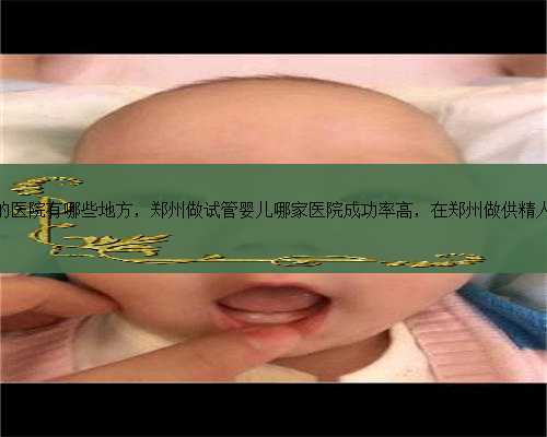 郑州能做试管婴儿的医院有哪些地方，郑州做试管婴儿哪家医院成功率高，在郑