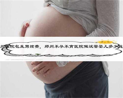 郑州医院包生男孩费，郑州不孕不育医院做试管婴儿多少钱啊