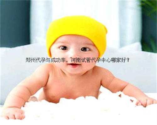 郑州代孕与成功率，河南试管代孕中心哪家好？